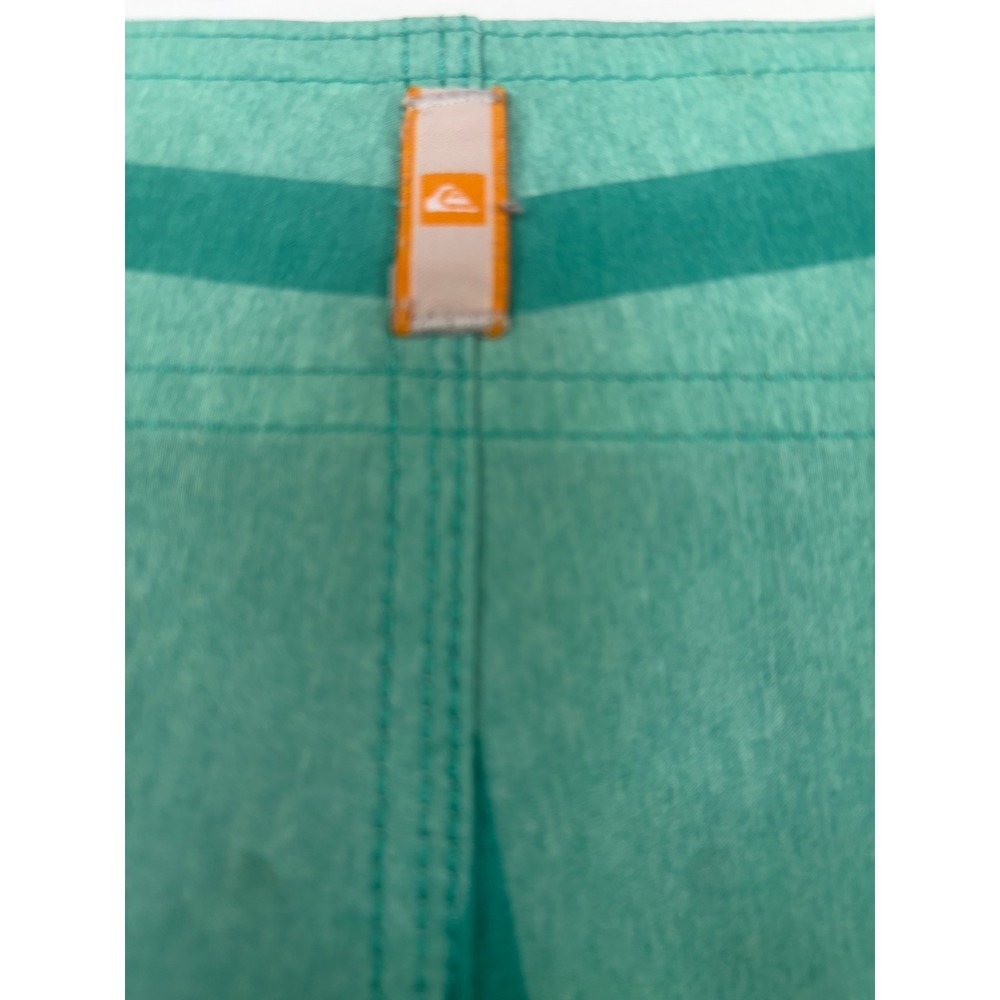 Quiksilver Waterman Collection Mens Green Plaid Board Shorts Cargo Size 38 - Picture 3 of 10